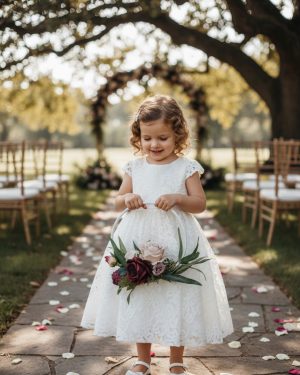 Leah Floral Hoop